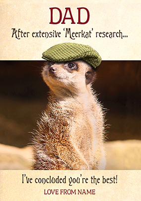 Pigment - Meerkat Dad Research Father's Day Card