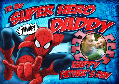 Ultimate Spider-Man Father's Day Photo Card To Daddy