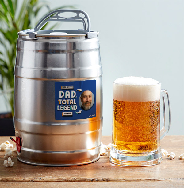 Dad, Total Legend  - Photo Upload Mini 5L Keg - West Coast IPA