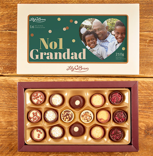 No. 1 Grandad Photo Upload Chocolates - Box of 16