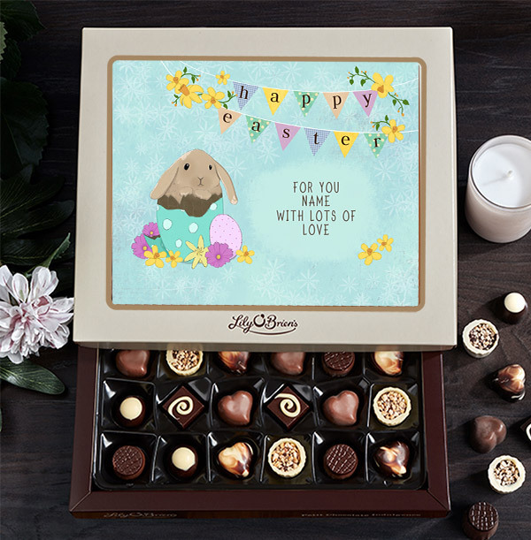 Happy Easter Personalised Chocolate - Box of 30