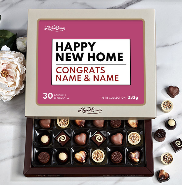 Happy New Home Personalised Chocolates - Box of 30