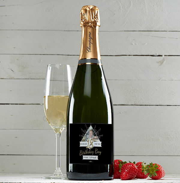 Personalised 18th Birthday Champagne Brut - Photo Upload