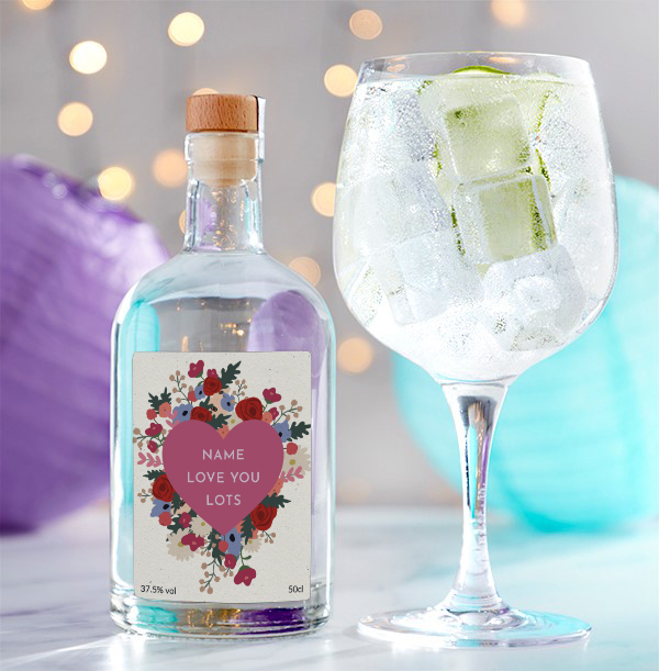 Love You Lots Personalised Gin