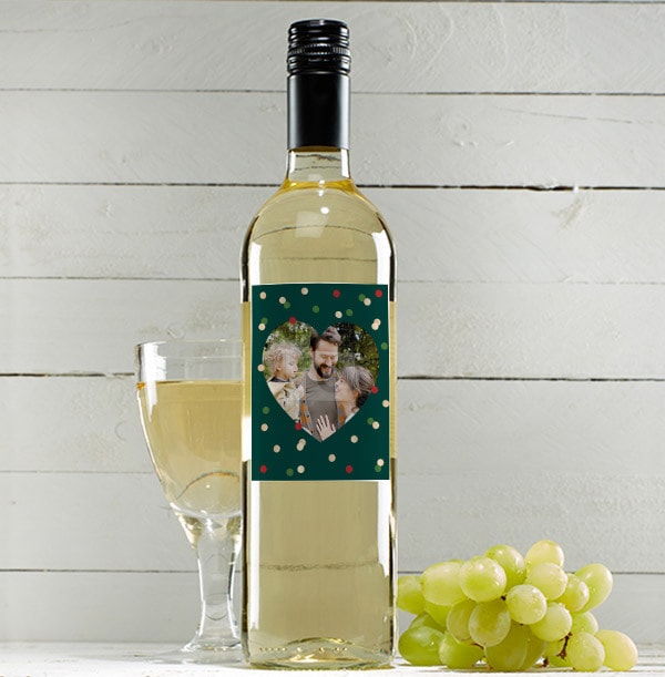 Christmas Shine Bright Personalised Photo London Dry Gin