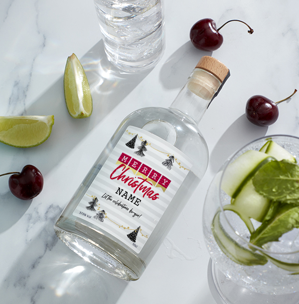 Christmas Celebrations Personalised Gin