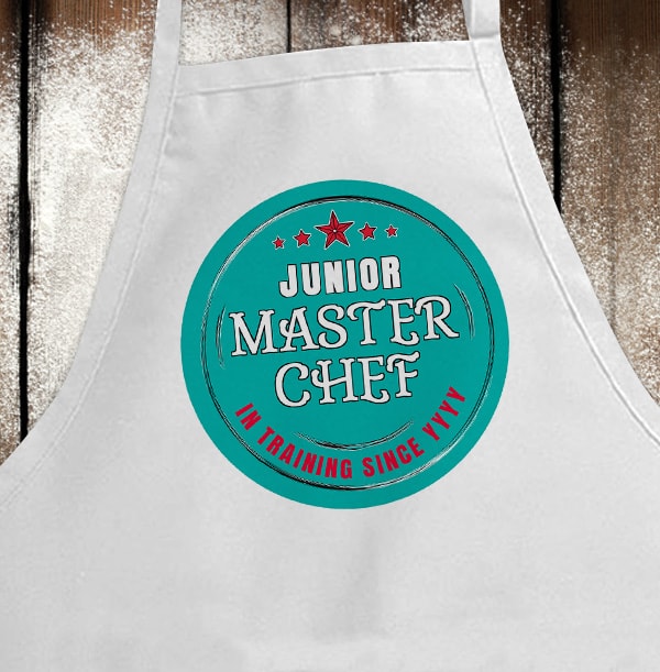 Junior Master Chef Kid's Personalised Apron