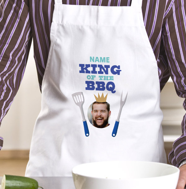 King of the BBQ Photo Upload Apron