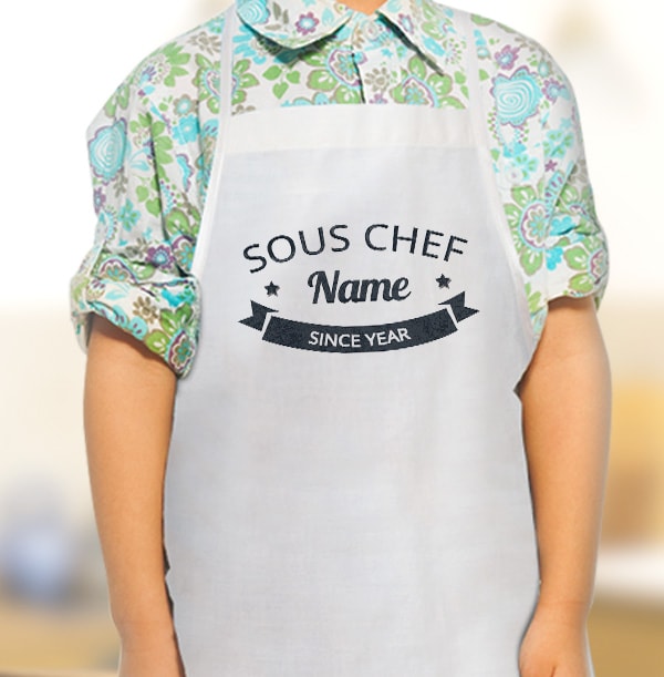 Retro Sous Chef Kid's Apron