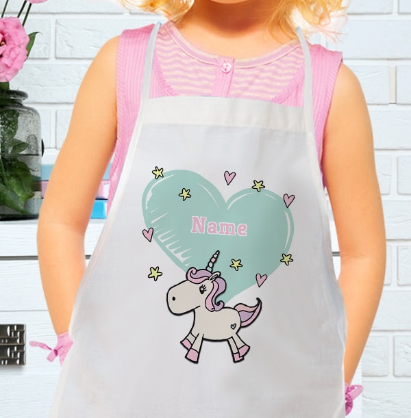 Unicorn Personalised Kids Apron