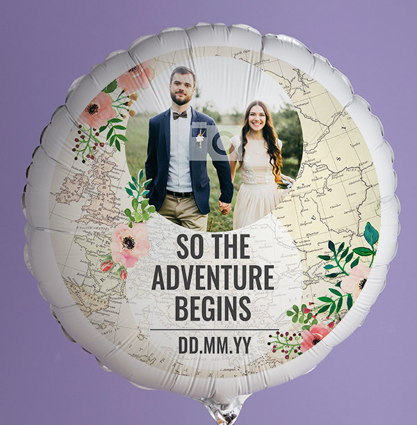 The Adventure Begins Photo Balloon