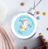 Tap to view First Christmas Personalised Bauble