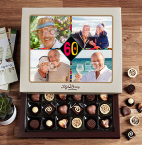 60th Birthday Multi Photo Chocolates