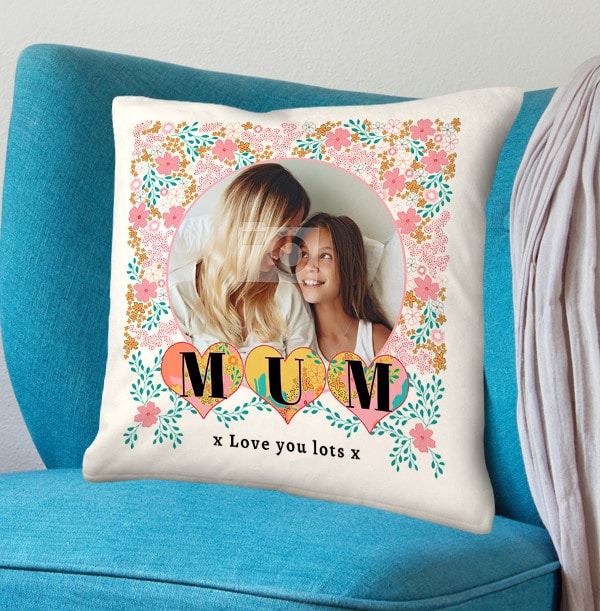Mum Love You Lots Photo Cushion