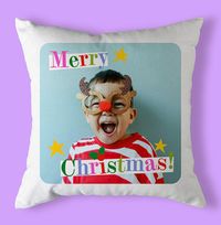 Tap to view Merry Christmas Full Photo Cushion
