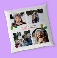 Tap to view Family Photos Christmas Cushion