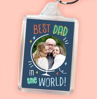 Tap to view Cancer Research UK Best Dad in the World Photo Upload Keyring