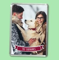 Tap to view Family Christmas Photo Fridge Magnet