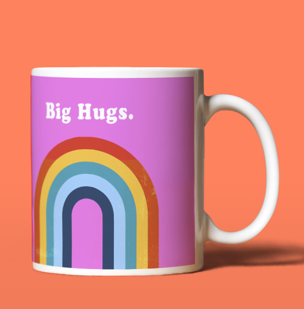 Big Hugs Rainbow Mug