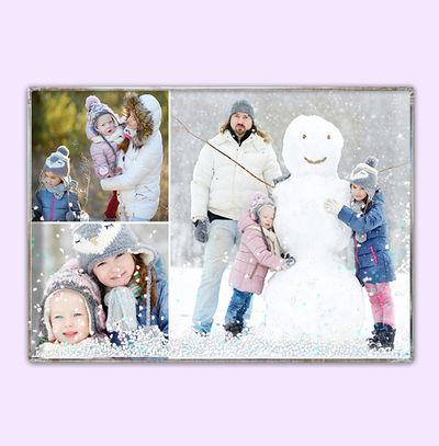 Christmas 3 Acrylic Photo Block - Landscape