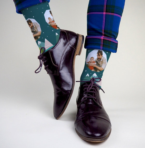 World's Best Dad Novelty Photo Socks