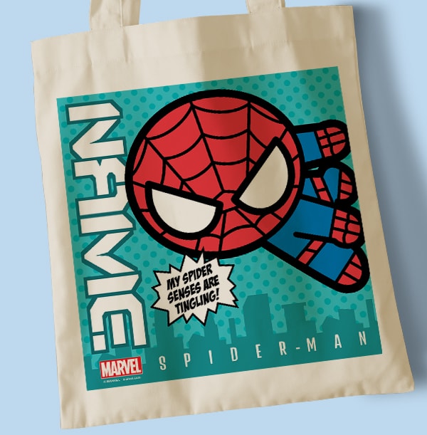 Personalised spiderman online bag