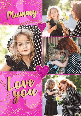 Mummy Love You Multi Photo Card