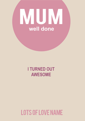 Word Up - Well done Mum