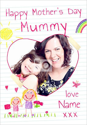 Happy Mother's Day Mummy Daughter Photo Card