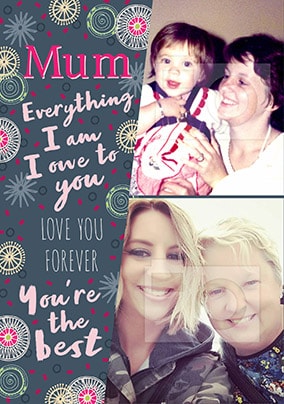 Mum - Everything I Am Multi Photo Card