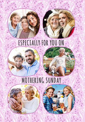 Mothering Sunday Floral Multi-Photo Card