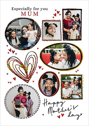 Especially for Mum Multi Photo Mother's Day Card