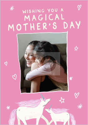 Magical Unicorn Mother's Day Card