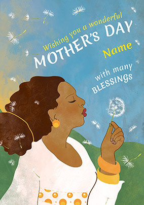 Personalised Blessings Mother's Day Card