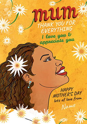 Love And Appreciate Personalised Mother's Day Card