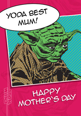 Star Wars Mother's Day Card - Yoda Best Mum