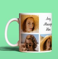 Tap to view Personalised Mug - 7 Multi Photo Upload with Text White