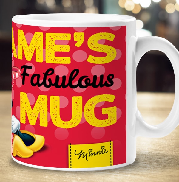 Personalised Minnie Mouse Photo Mug