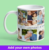 Tap to view Bestest Grandparents Photo Collage Mug