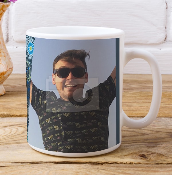 21 Years Loved Male Photo Mug