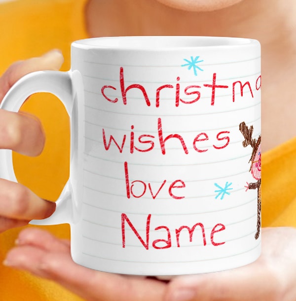 Christmas Wishes Photo Mug