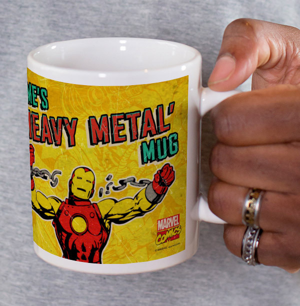 Iron Man Heavy Metal Personalised Mug