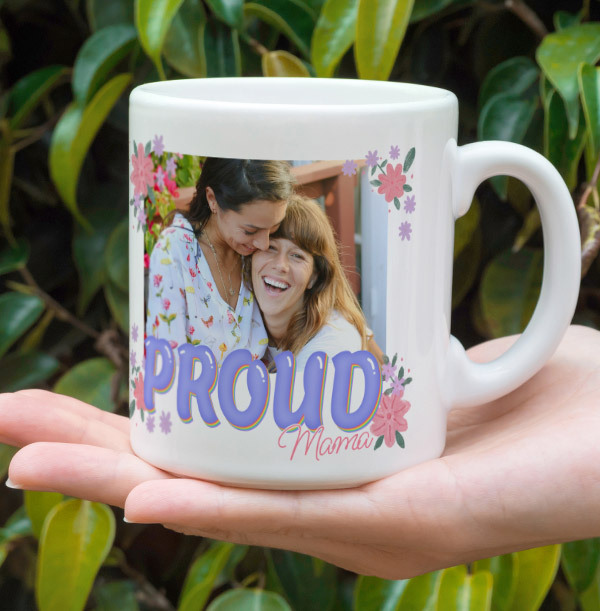 Proud Mama Photo Upload Mug