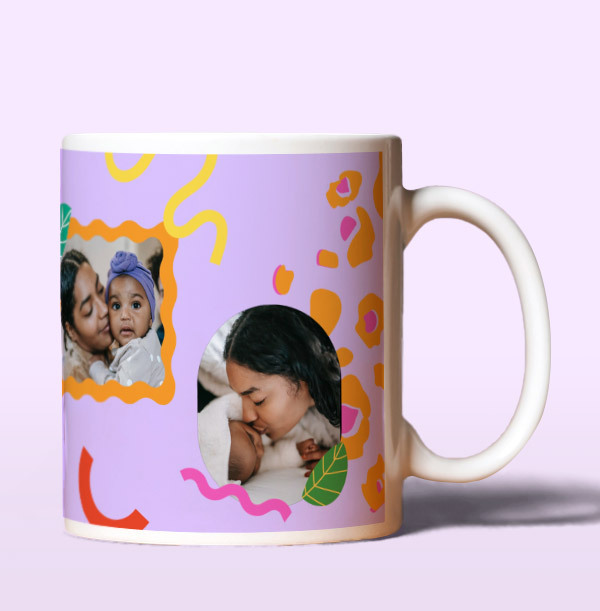 Best Mum Ever Multi Photo Personalised Mug