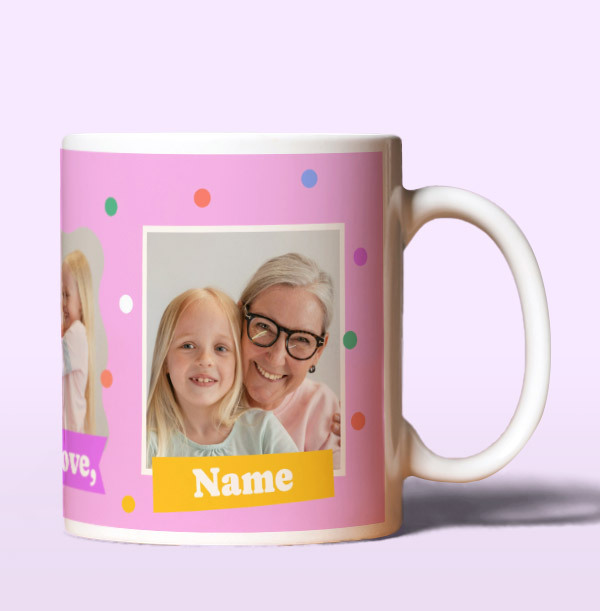 Nanny With Love Photo Upload Mug