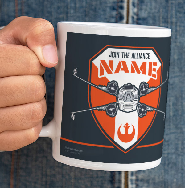 Star Wars X-Wing Rebel Personalised Mug