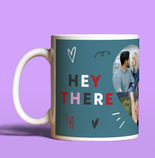 Hey There Hot Stuff Photo Upload Mug