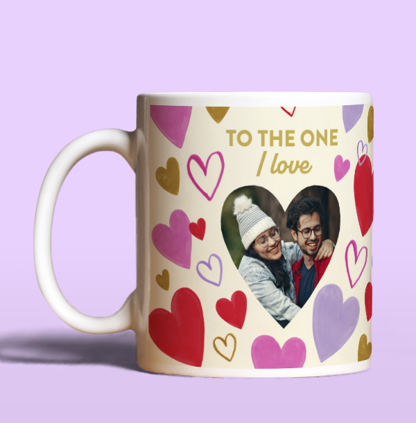 To The One I Love Photo Upload Mug