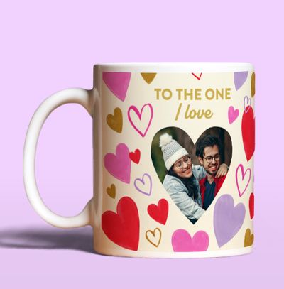 To The One I Love Photo Upload Mug