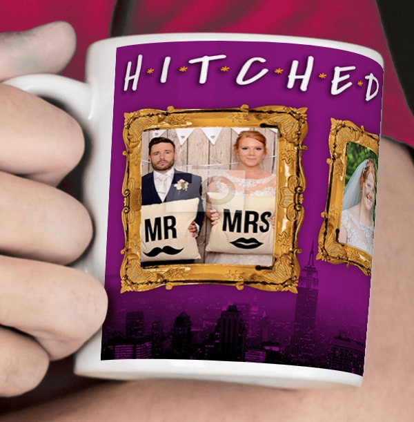 Hitched Photo Upload Personalised Mug